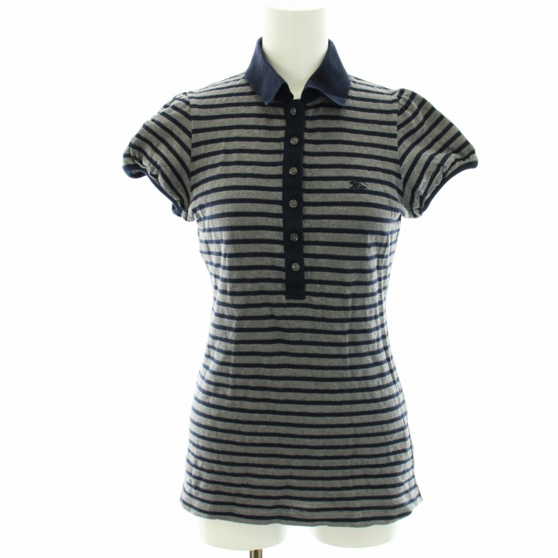 BURBERRY BLUE LABEL ポロシャツ ボーダー（BURBERRY BLUE LABEL  