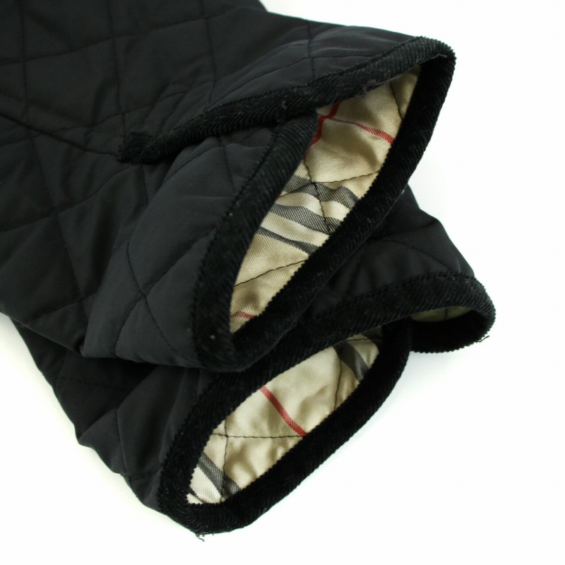 BURBERRY GOLFキルティング ジャケット ノバチェック 黒 M