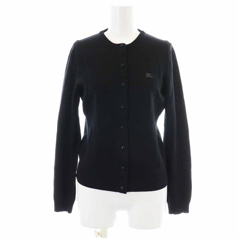 Burberry 貼ら Blue Label 黒 カーディガン