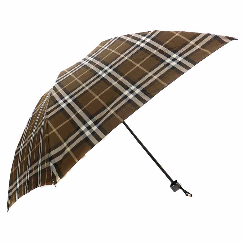 バーバリー 折りたたみ傘 チェック柄 Burberry 箱入り 未使用 （未使用 