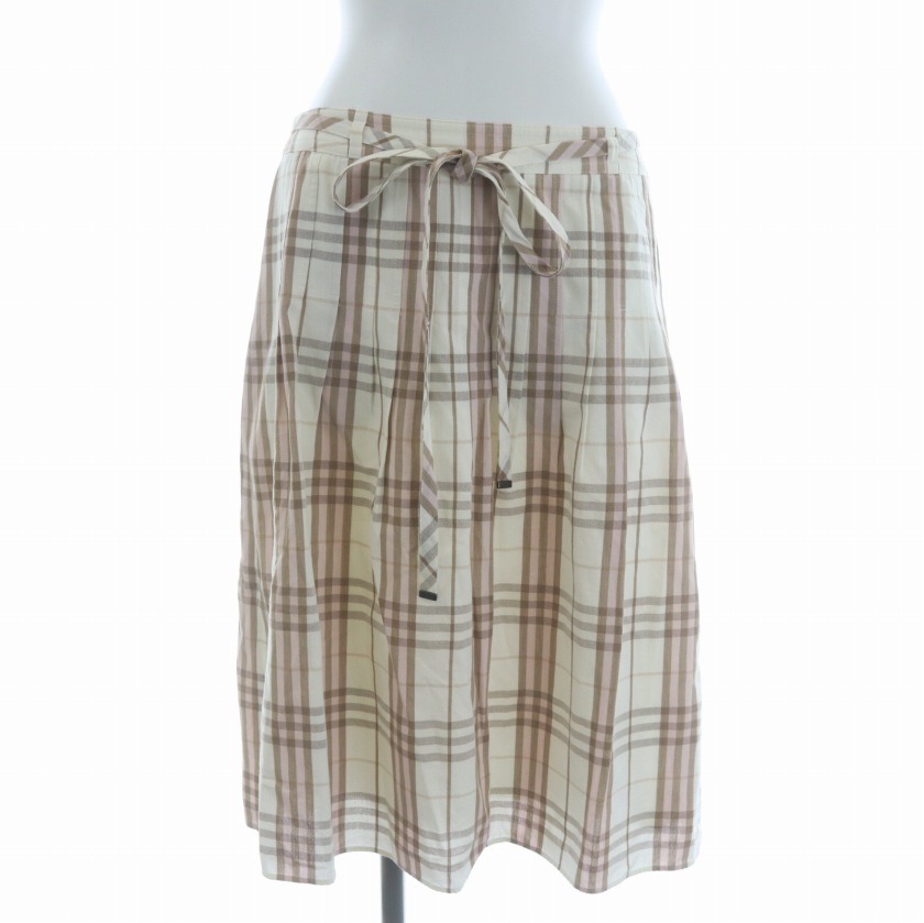 バーバリー ロンドン BURBERRY LONDON タックフレアスカート