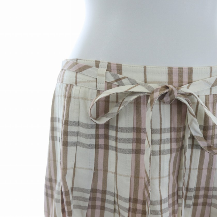 バーバリー ロンドン BURBERRY LONDON タックフレアスカート
