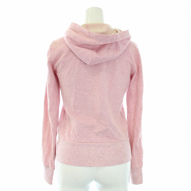 バーバリーブルーレーベル パーカー ピンク 