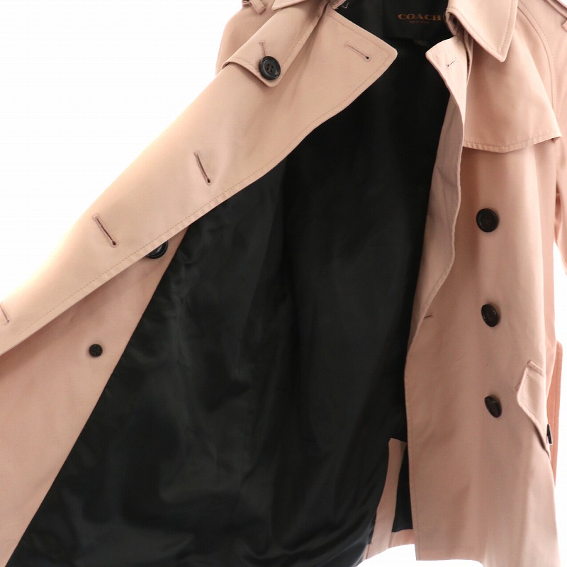 コーチ COACH ソリッド トレンチコート スプリングコート ショート  