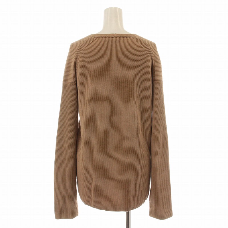 オーラリー AURALEE SUPER HARD TWIST RIB KNIT V-NECK PO ニット 