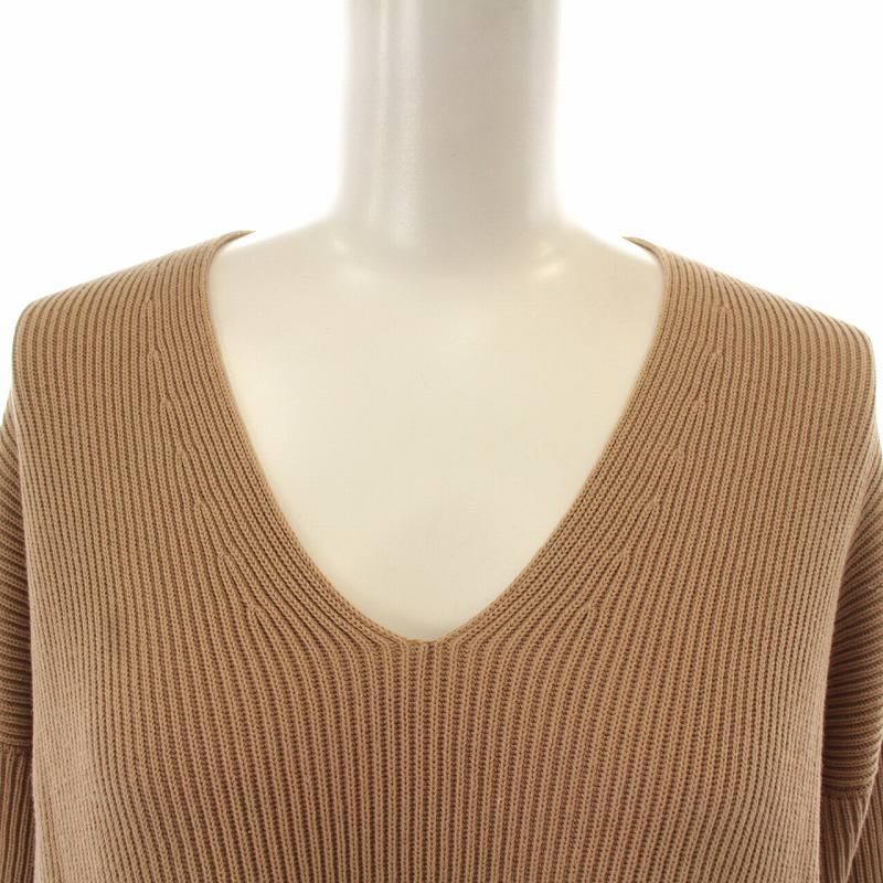 オーラリー AURALEE SUPER HARD TWIST RIB KNIT V-NECK PO ニット  