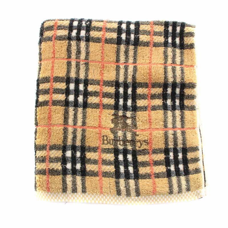 未使用 Burberry バーバリー タオルケット ノバチェック柄 ロゴ刺繍 Burberry バーバリー タオルケット ノバチェック ロゴ刺繍 【公式通販】