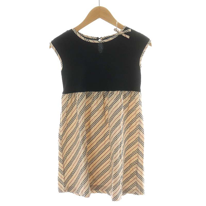 バーバリー ロンドン BURBERRY LONDON ワンピース ノースリーブ ひざ丈  