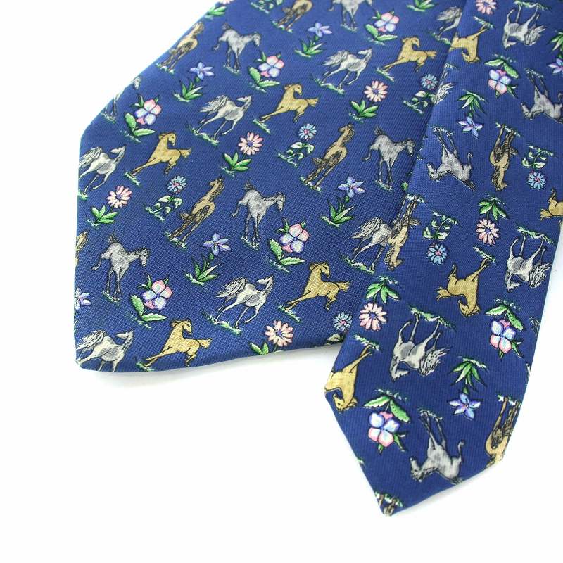 サルヴァトーレフェラガモ Salvatore Ferragamo ネクタイ アニマル柄