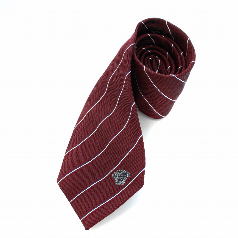 美品✨VERSACE ネクタイ　ヴェルサーチ　メデューサ　ジャガード　ブラウン 美品✨VERSACE ネクタイ ヴェルサーチ メデューサ ジャガード