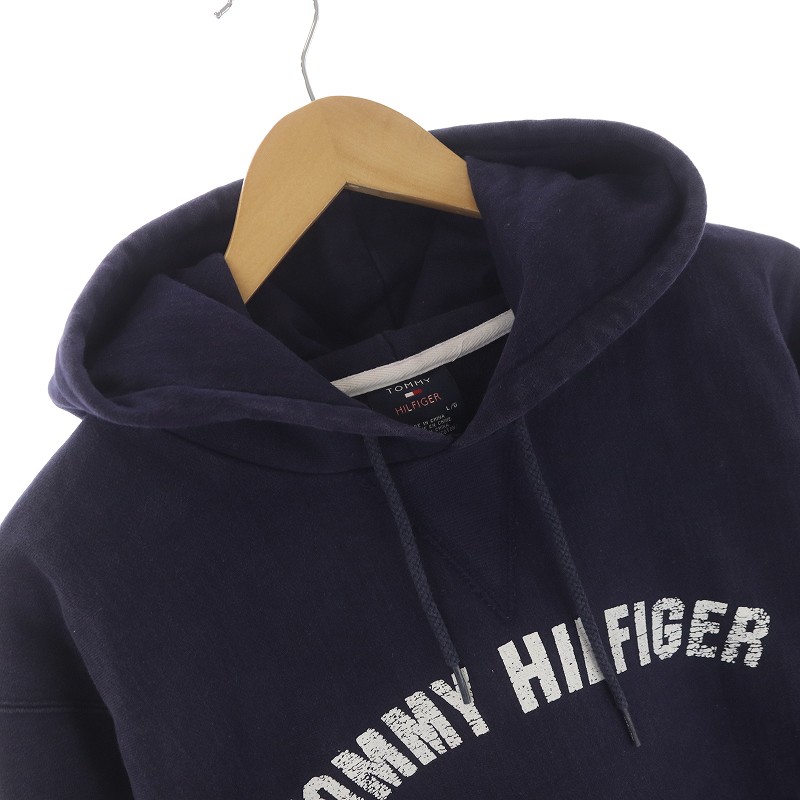 *SL*□新品正規品□Tommy Hilfigerスタイリッシュな濃紺にシングルライン柄シルクネクタイ TOMMY HILFIGER (トミーヒルフィガー) 裏ボア フルジップ ジャケット