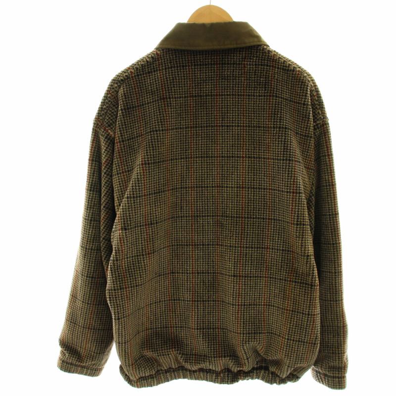 ラコステ LACOSTE POLARTEC ニットジャケット ブルゾン チェック  