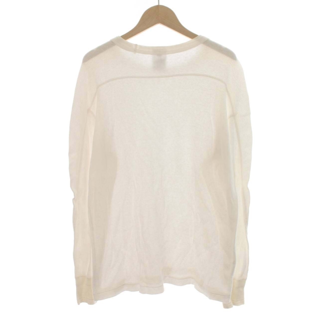 ハイク HYKE カットソー ワッフル サマーニット 長袖 1 S 白 ホワイト  