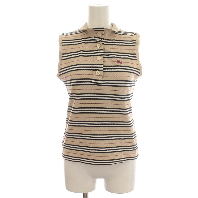 BURBERRY LONDON ノースリーブ ポロシャツ レディース BURBERRY LONDON ノースリーブ ポロシャツ レディース