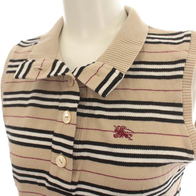 BURBERRY LONDON ノースリーブ ポロシャツ レディース