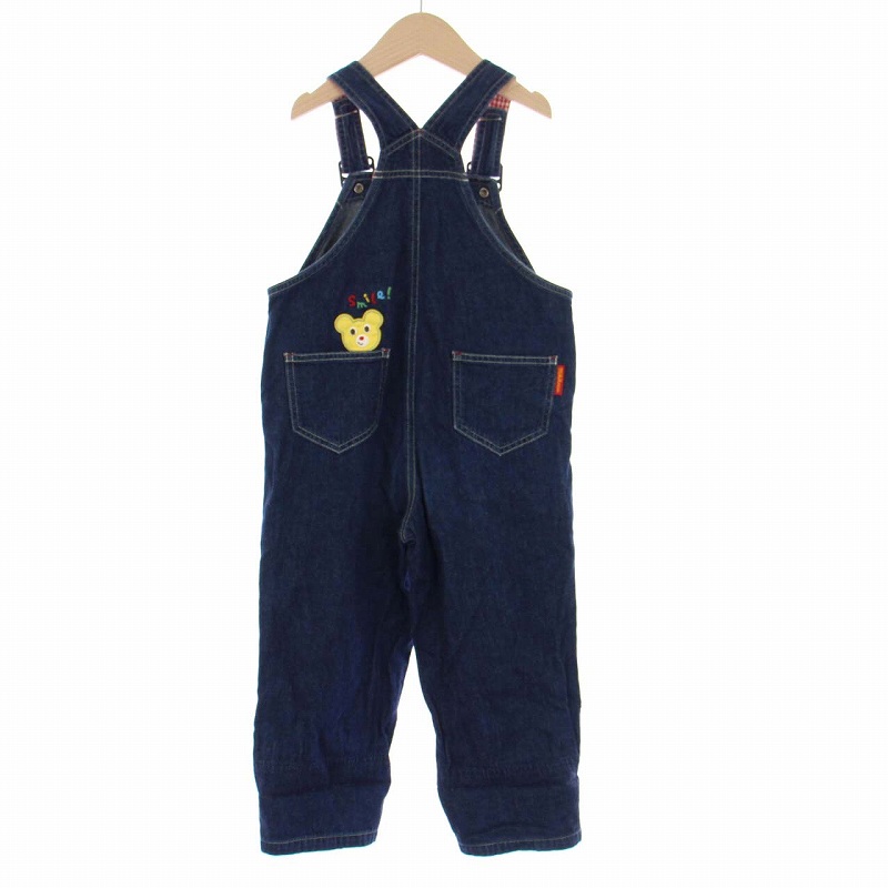 ミキハウス mikihouse 子供服 ロゴ チェック アップリケ