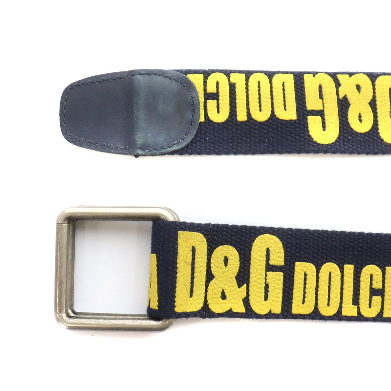 ディー&ジー ドルガバ ドルチェ&ガッバーナ D&G ベルト キャンバス