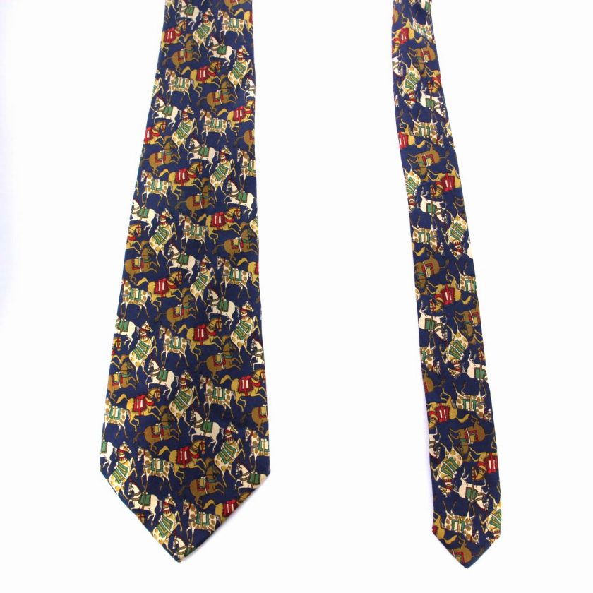 サルヴァトーレフェラガモ Salvatore Ferragamo ネクタイ 馬柄 シルク