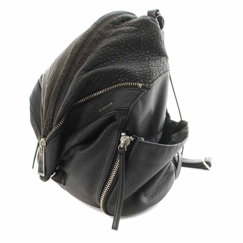 DIESEL ディーゼル リュック バックパック ジップ ファスナー レザー 黒 DIESEL ディーゼル リュック バックパック ジップ ファスナー