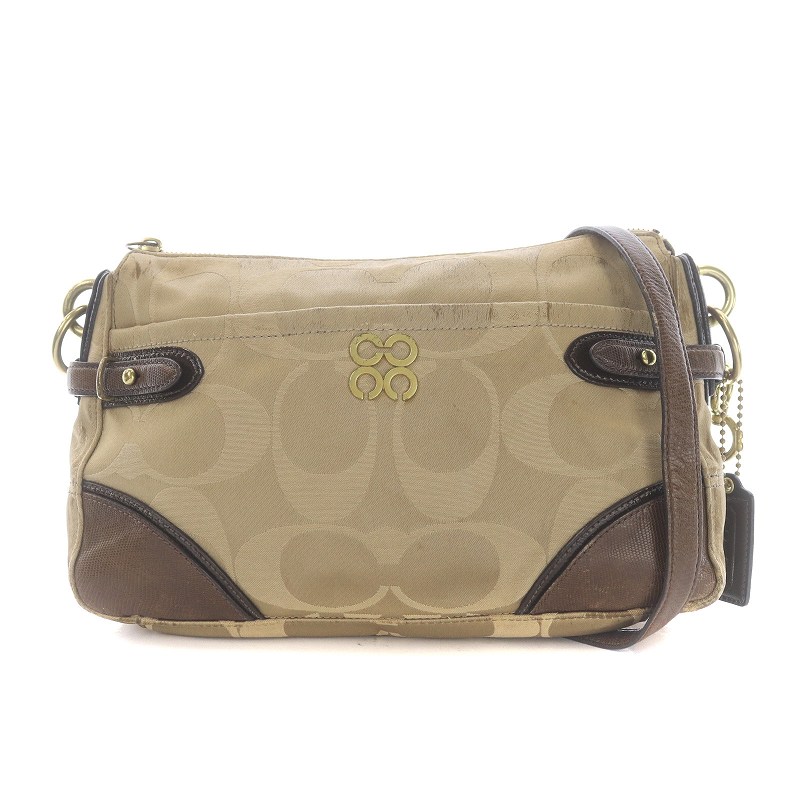 コーチ COACH コレット シグネチャー ショルダーバッグ ポシェット 斜 