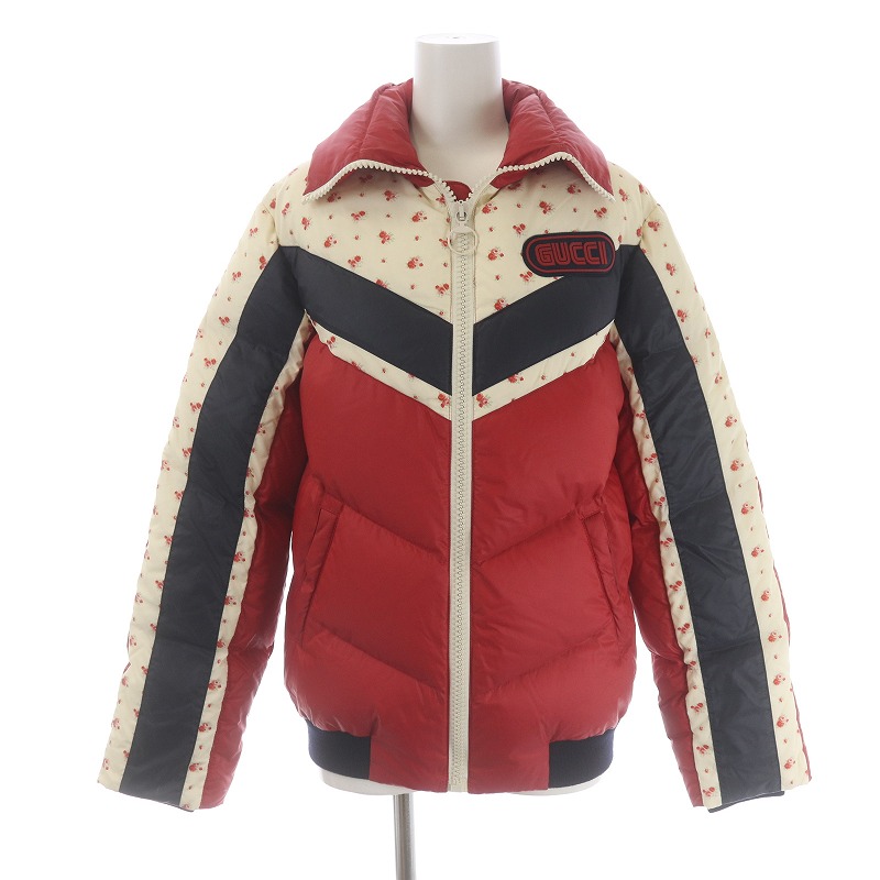 グッチ GUCCI 18AW ダウンジャケット ミドル ジップアップ ハイネック 