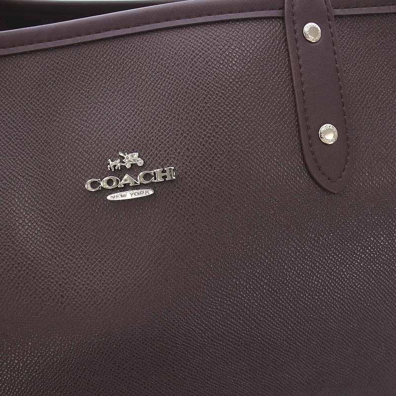 コーチ トートバッグ f38094 ギンガム リバーシブル ブラウン バッグ・カバン【新品・即発】 コーチ トートバッグ リバーシブル ギンガムチェック 茶 ピンク F38094