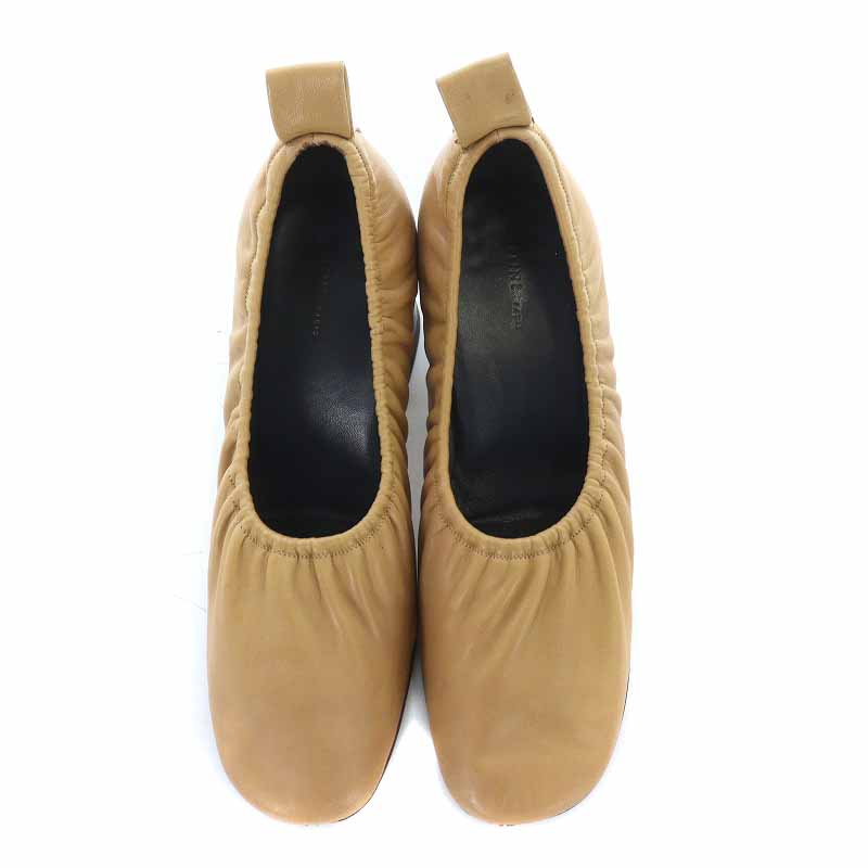 セリーヌ CELINE パンプス レザー ウッドヒール チャンキーヒール 