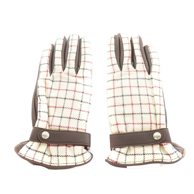 メゾンマルジェラ 14 Maison Margiela 14 手袋 チェック柄 ウール