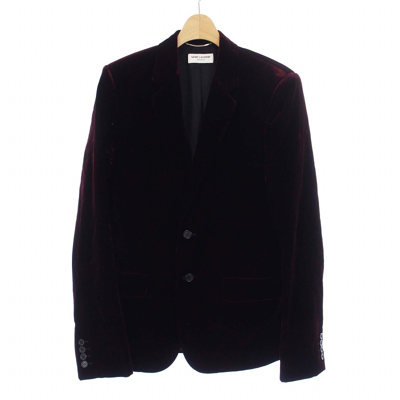 サンローラン パリ SAINT LAURENT PARIS ベロア テーラードジャケット 