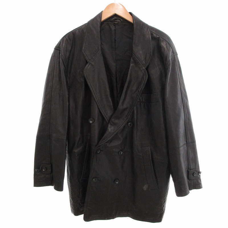 アールジーンレザーチェスターコート