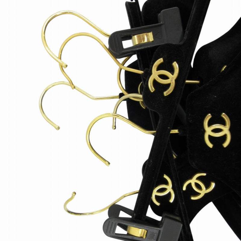 シャネル CHANEL ハンガー7点セット 家具 インテリア ココマーク 黒 