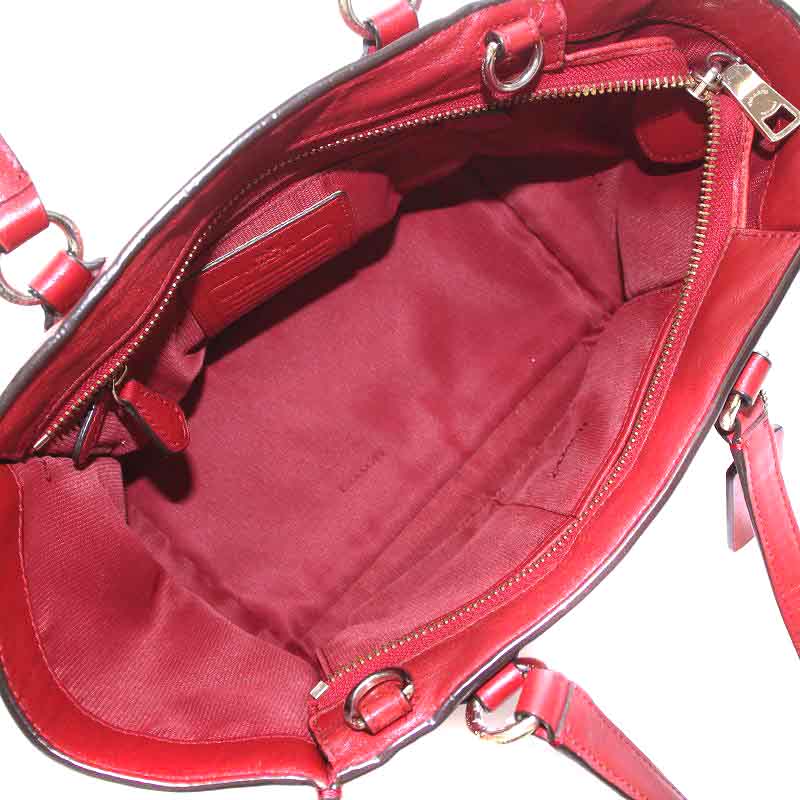 コーチ　COACH ハンドバッグ　レッド　RED 赤　新品未使用 コーチ COACH ショルダーバッグ ハンド トート 2WAY レザー 赤 レッド