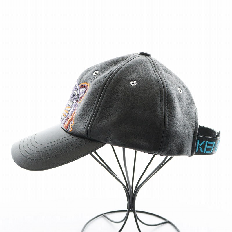 KENZO (ケンゾー) レザー タイガー刺繍 キャップ KENZO（キャップ）の