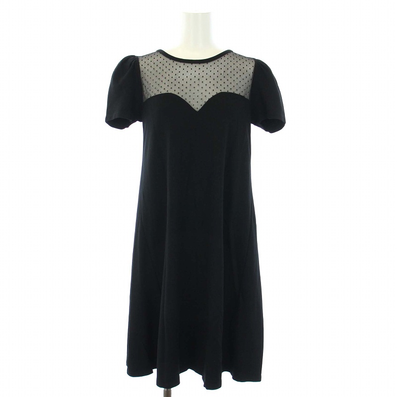 レッド ヴァレンティノ RED VALENTINO ワンピース シースルー 切替  