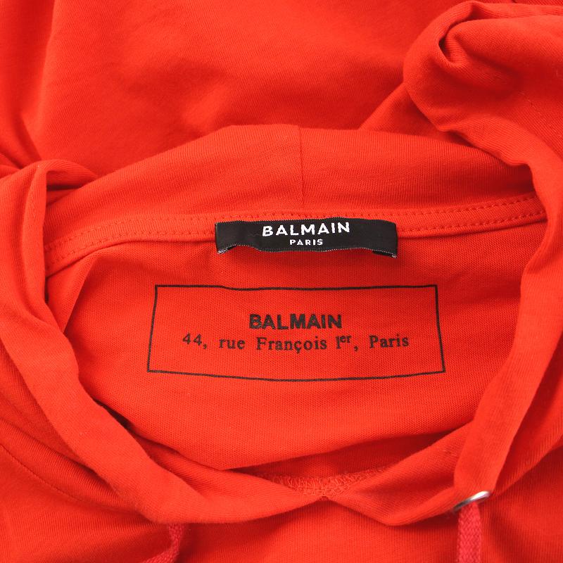 BALMAIN(バルマン) オレンジ パーカー（着心地も抜群 秋冬 balmain 