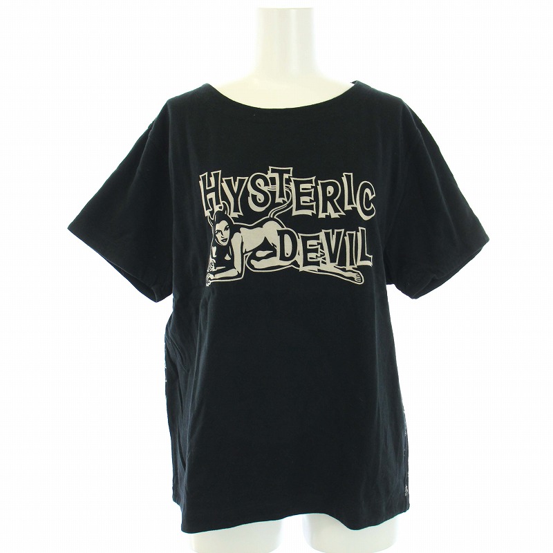 ヒステリックグラマー HYSTERIC GLAMOUR Tシャツ カットソー 半袖 ロゴ 