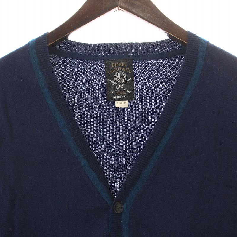 ディーゼル DIESEL TRICOT & Co. ニットカーディガン 長袖 Vネック M 