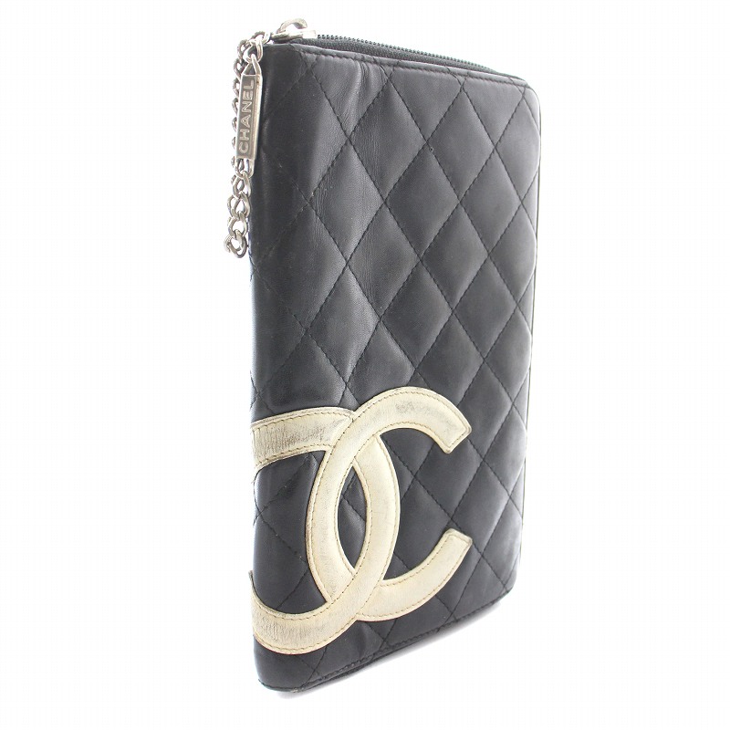 CHANEL カンボンライン キルティング長財布 CHANEL ラムスキンカンボンライン長財布 | BrandAoyama