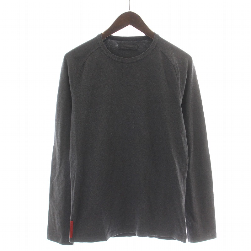 プラダスポーツ PRADA SPORT Tシャツ カットソー ロンT 長袖 クルー 