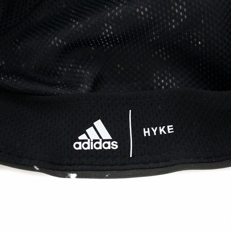 ハイク×アディダス HYKE×adidas キャップ 帽子 ストレッチ 総柄