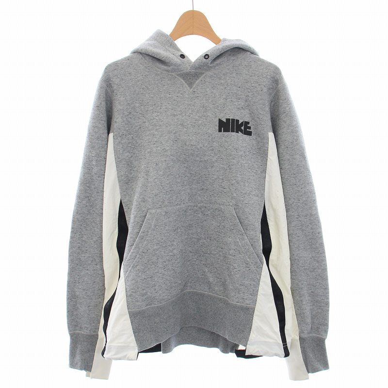 ナイキ NIKE Sacai NRG Pullover Hoodie Dark Grey Heather NRG プル  