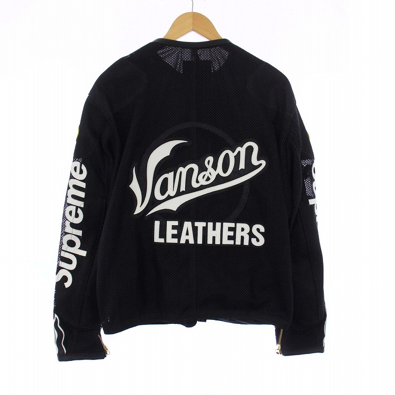 シュプリーム SUPREME VANSON レザー メッシュ ジャケット ブルゾン 
