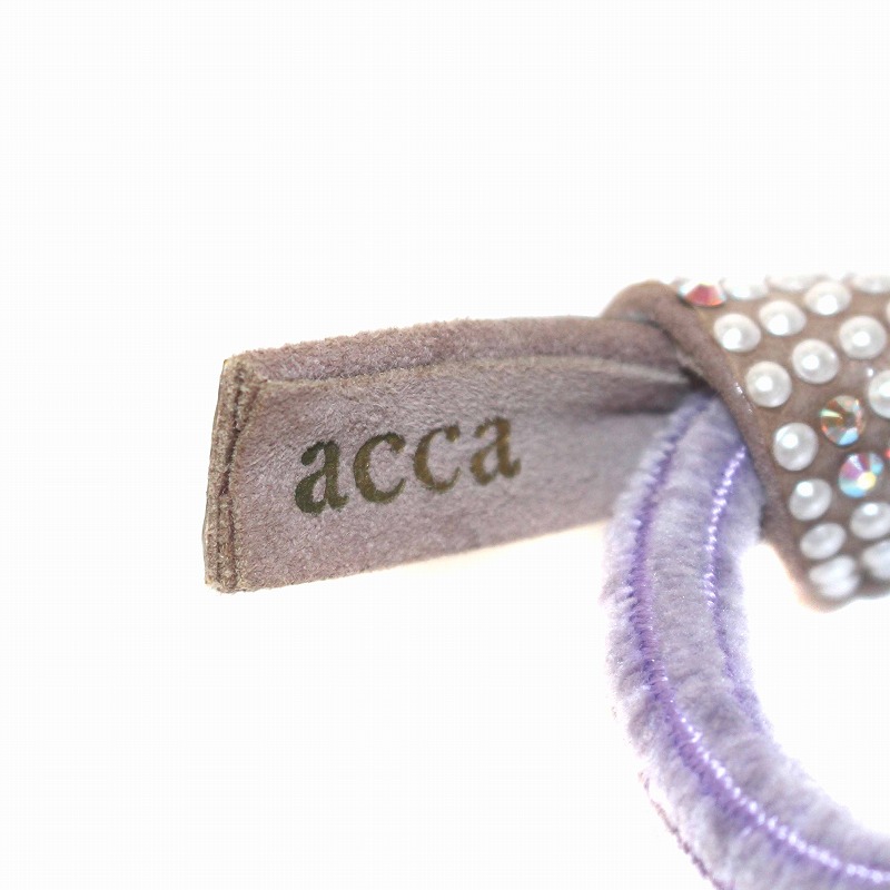 【美品】acca ヘアゴム　リボン acca アッカ ドレスポニー リボン ヘアゴム 限定 ピンク 未使用