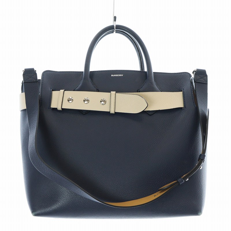 バーバリー BURBERRY トートバッグ ショルダー 2WAY ロゴ ベルト