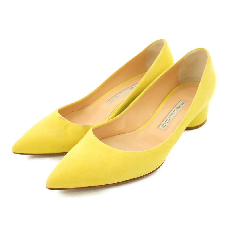 C1873【美品】イタリア製*ペリーコPELLICO*38.5/24.5～25cm相当◎スエードレザー*スクエアトゥ*チャンキーヒール*パンプス/靴*イエロー系 ペリーコ サニー ⁄ PELLICO SUNNY ⁄ モカシン型スリップオン ⁄ スエード レザー ⁄  M005-SUEDEグレージュ⁄モカ⁄ブラック