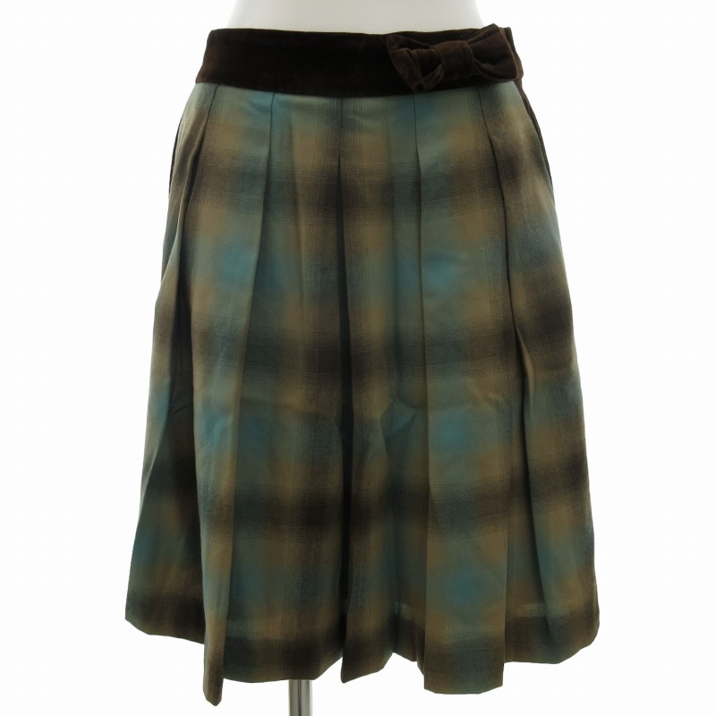 Lois CRAYON ロイスクレヨン フレアスカート タータンチェック M