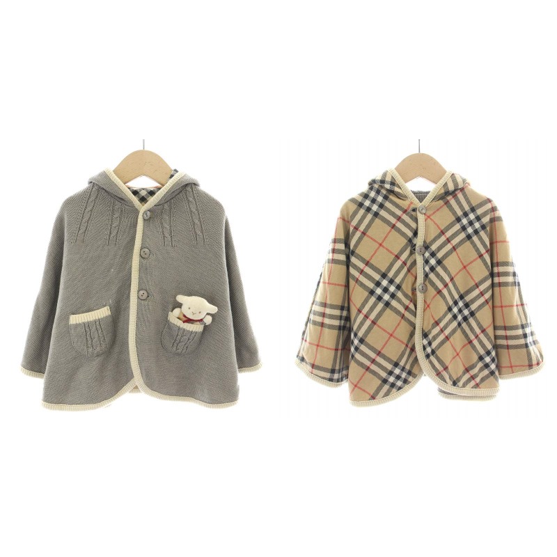 バーバリー ロンドン BURBERRY LONDON ポンチョ ケープ リバーシブル 