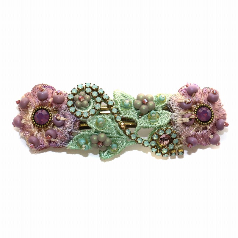 ミハエルネグリン刺繍バレッタ ミハエルネグリン ヘアバレッタ ミハエルネグリン刺繍バレッタ 楽天