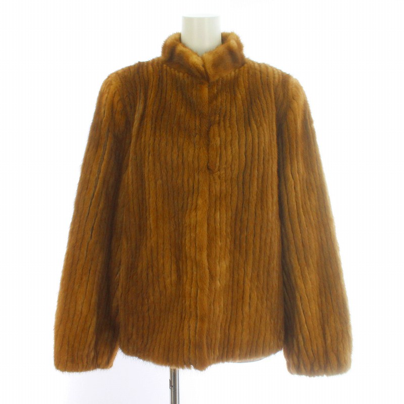 ✨美品✨サガミンク シルバータグ　ブラウン　ショート　11号　Lサイズ相当 vision-group_ok4816215270