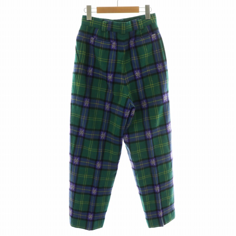 クリスチャンディオール Christian Dior SPORTS チェックパンツ タック クリスチャンディオール Christian Dior SPORTS チェックパンツ タック